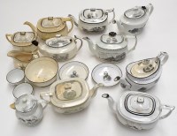 Lot 97 - A quantity of 19th Century black printed tea...