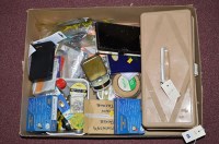 Lot 418 - A fisherman's cantilever tackle box and...