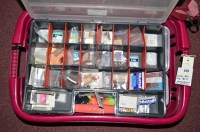 Lot 429 - A large quantity of fly tying materials; hooks;...