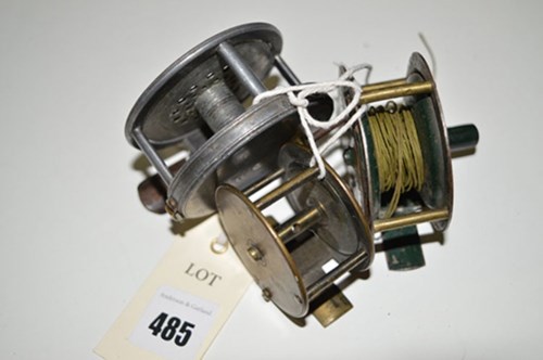 Lot 485 - A Hardy 2 7/8in. diameter alloy trout fly...