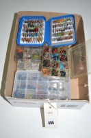 Lot 496 - A collection of assorted fly boxes containing...