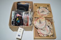 Lot 501 - Two fisherman's cast wallets containing...