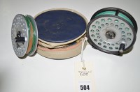 Lot 504 - Hardys of Alnwick Viscount 140 3 1/2in. fly...