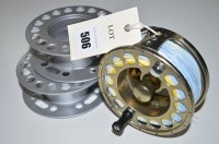 Lot 506 - An Airflo T77/9 3 3/4in. polished alloy fly...