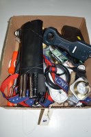 Lot 527 - A box containing fishing lines; spools of...
