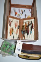 Lot 538 - A collection of four plastic and one mahogany...