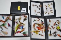 Lot 540 - Two 5in. and two 4in. modern black plastic fly...