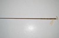 Lot 561A - A lady's side-saddle whip with ivory handle...