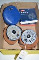 Lot 567 - A Rimfly 3 1/2in. diameter fly fishing reel;...