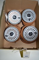 Lot 571 - A Rimfly BFR fly fishing reel; three spare...