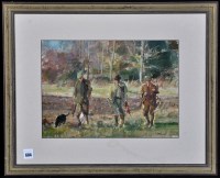 Lot 604 - Jonathan Trowell - shooting in Norfolk, signed,...