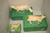 Lot 1527 - Three Beswick figures, to include: Charolais...