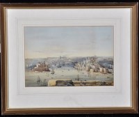 Lot 17 - 19th Century Maltese School ''Valetta Harbour''...