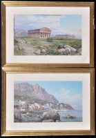 Lot 19 - Guglielmo Giusti (Italian 1824-1916) Goatherds...