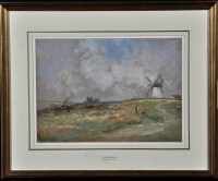 Lot 45 - John Atkinson (1863-1924) A man walking his...