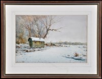 Lot 49 - William John Baker (1865-1938) A caravan in...
