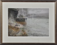 Lot 59 - George Edward Horton (1859-1950) Boats moored...