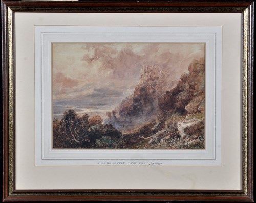 Lot 62 - David Cox, RA (1783-1859) ''Stirling Castle'',...