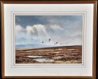 Lot 83 - Alistair Proud, SWLA (1954- ) Grouse flying...