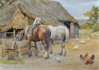 Lot 92 - Charles Low, RBA (fl.1870-1905) ''At the...