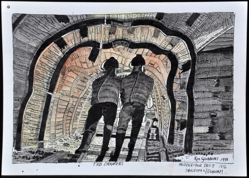 Lot 104 - Ron Gribbons (fl.1942-1991) Scenes of miners...