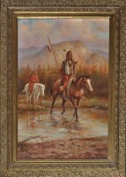 Lot 128 - Troy Denton (American 1949- ) Native American...