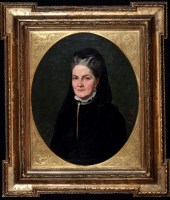 Lot 144 - Franz Lefler (Czech 1831-1898) A bust portrait...