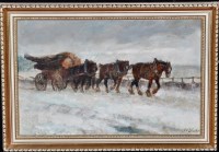Lot 157 - John Falconar Slater (1857-1937) A timber cart...
