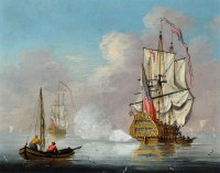 Lot 180 - Attributed to Peter Monamy (1681-1749) A Man O'...
