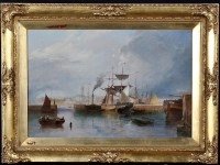 Lot 183 - Thomas Harrison Hair (1810-1875) Ships docked...