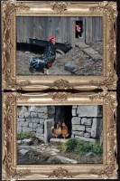 Lot 201 - Rex Flood (1928-2009) Farmyard studies of...