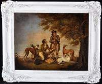 Lot 209 - British School c.1800 Two sportsmen hunting...