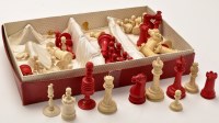 Lot 237 - A 19th Century carved and turned ivory and red...