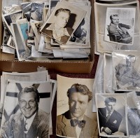 Lot 247 - Signed celebrity portrait photographs, male...