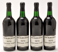 Lot 261 - Four bottles of Cockburn's Vintage Port, 1970.