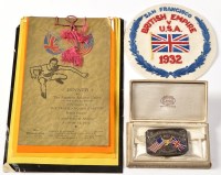 Lot 273 - British Empire vs U.S.A., San Francisco 1932,...
