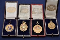 Lot 290 - Four 9ct. yellow gold Northern Cross-Country...