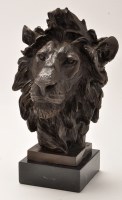 Lot 322 - After Barye: a modern patinated bronze model...