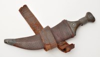 Lot 349 - An early 19th Century Indian Jambiya, the...
