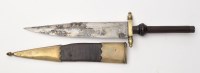 Lot 351 - A 19th Century Continental plug bayonet,...
