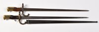Lot 390 - Two late 19th Century French Gras rifle...