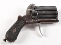 Lot 413 - A 19th Century six shot small gauge pepper box...