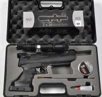 Lot 427 - Webley Alect: a TRAT0112W .22 cal. air pistol,...