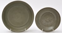Lot 513 - Chinese Longquan Celadon shallow bowl,...