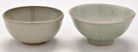 Lot 553 - Crackle glaze stoneware bowl, probably Chinese,...