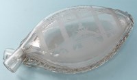 Lot 628 - Engraved twin gimmel flask of 'North East'...