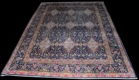Lot 1019 - A Kilim carpet, with repeated diamond-shaped...