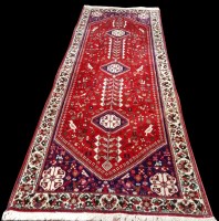 Lot 1086 - A Quashqai runner, with three medallions...