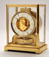 Lot 1112 - Jaeger LeCoultre Atmos Classic: a gilt brass...