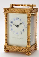 Lot 1115 - A late 19th Century French giltmetal carriage...